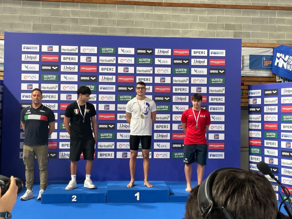 Gianluca Pittelli oro Criteria - Arvalia Nuoto Lamezia